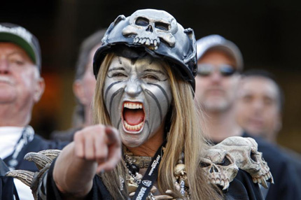 Raiders fans are back in The Black Hole SF Gate The massive Raider Nation 